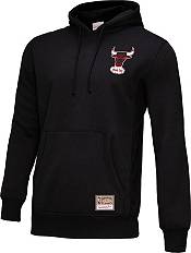 Mitchell & Ness Men's Chicago Bulls Black Cut Up Hoodie product image