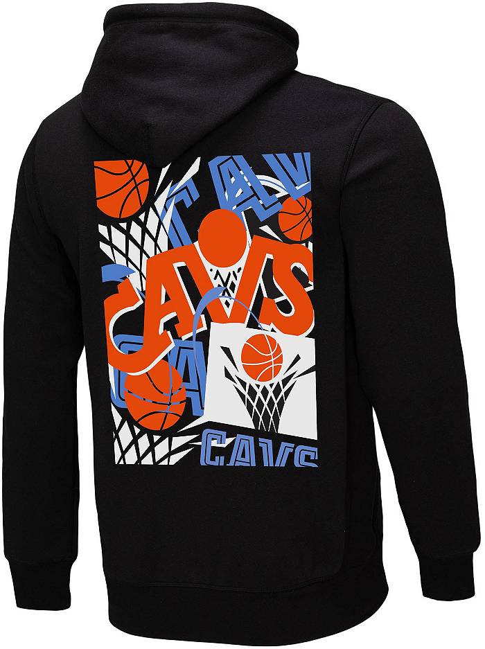 Mitchell & Ness Men's Cleveland Cavaliers Black Cut Up Hoodie