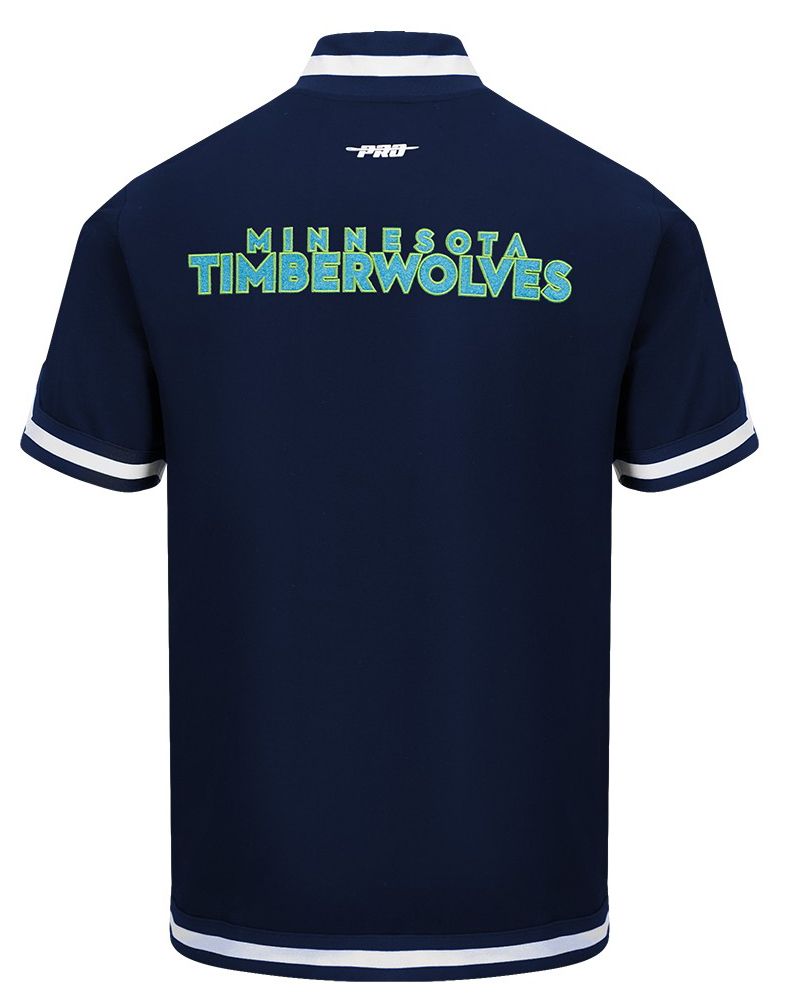 Pro Standard Men's Minnesota Timberwolves Navy Classic Warm Up Jacket product image