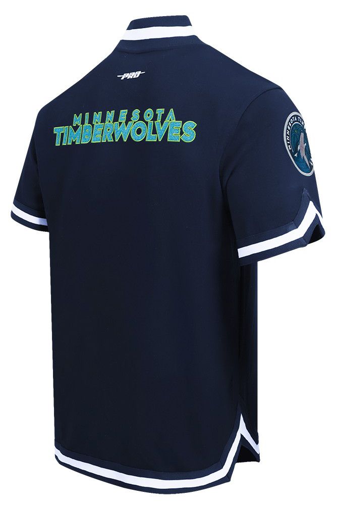 Pro Standard Men's Minnesota Timberwolves Navy Classic Warm Up Jacket product image