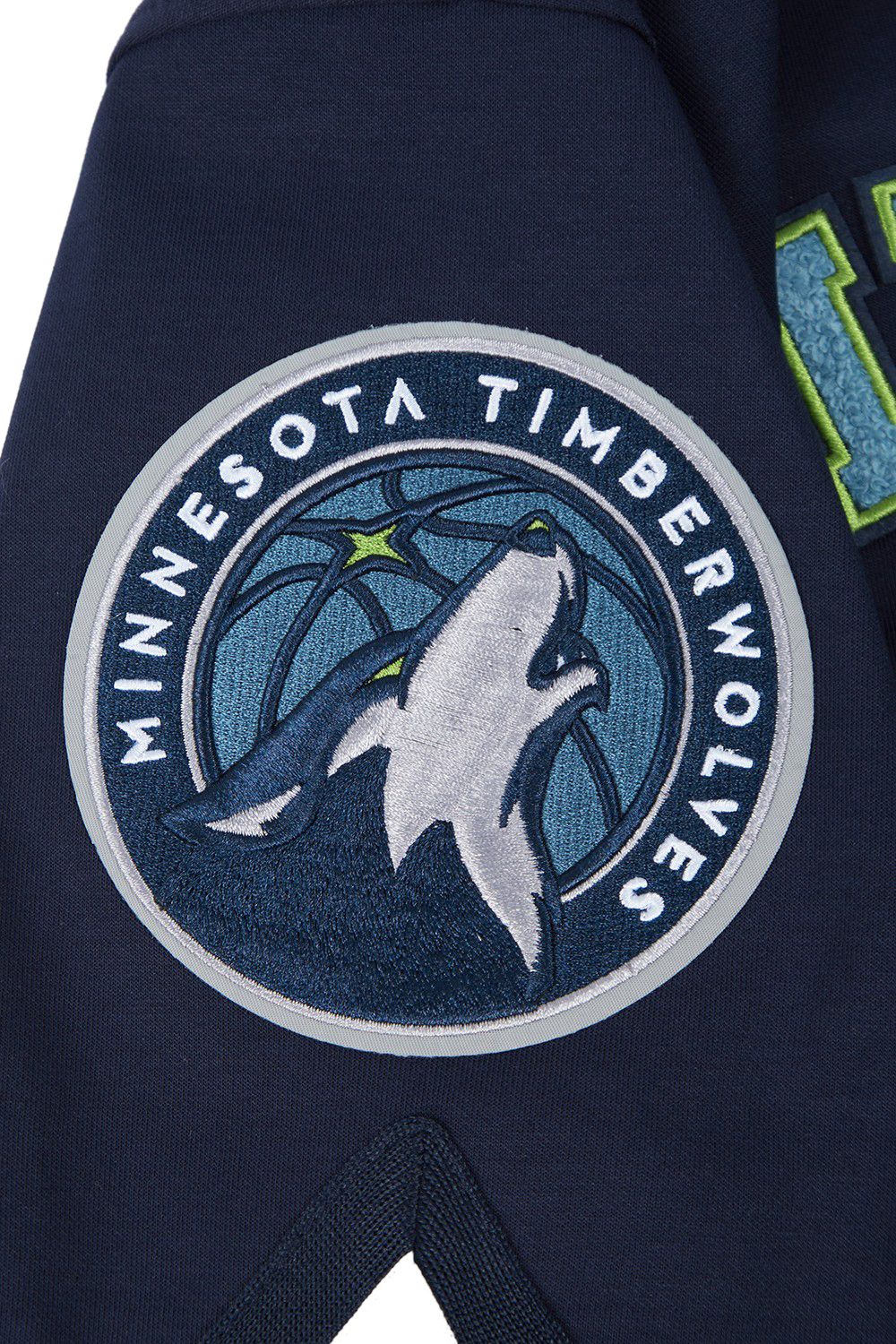 Pro Standard Men's Minnesota Timberwolves Navy Classic Warm Up Jacket product image