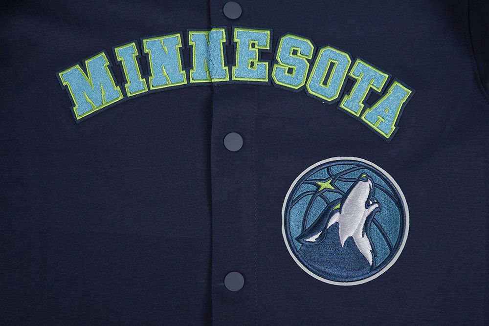 Pro Standard Men's Minnesota Timberwolves Navy Classic Warm Up Jacket product image