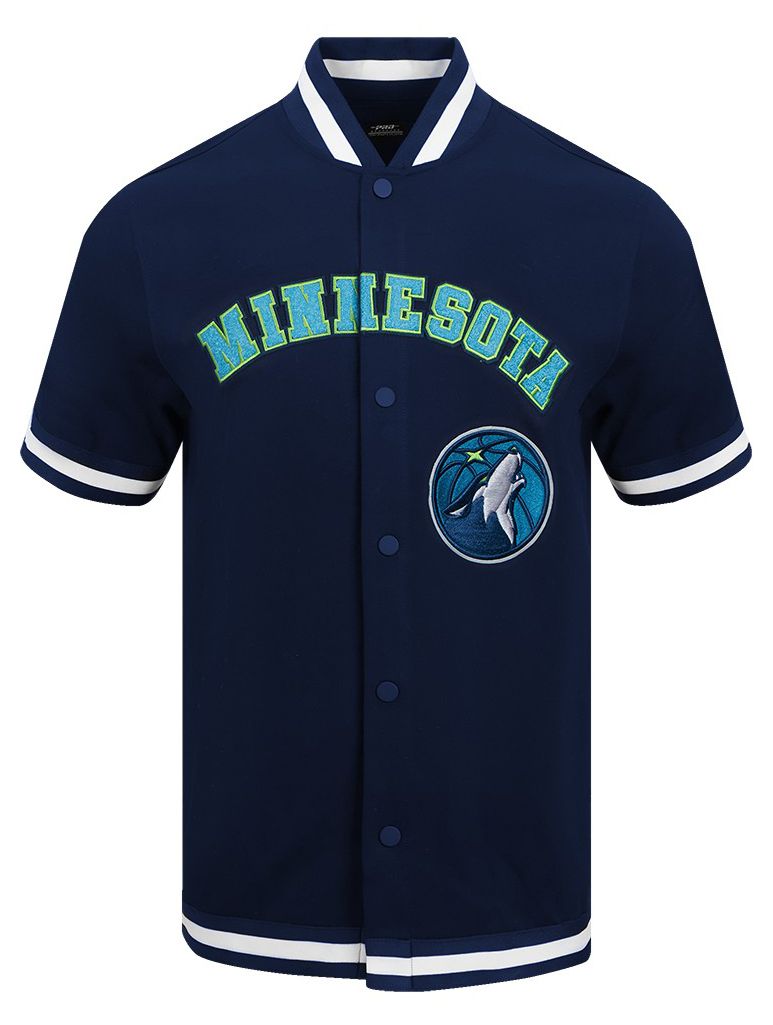 Pro Standard Men's Minnesota Timberwolves Navy Classic Warm Up Jacket product image