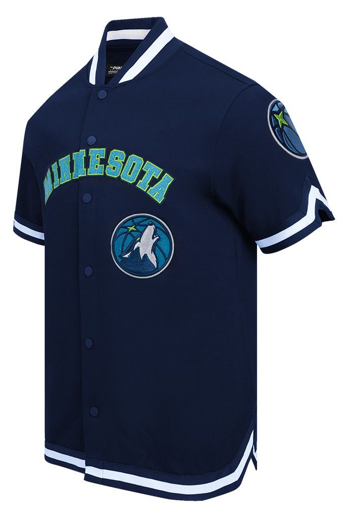 Pro Standard Men's Minnesota Timberwolves Navy Classic Warm Up Jacket product image