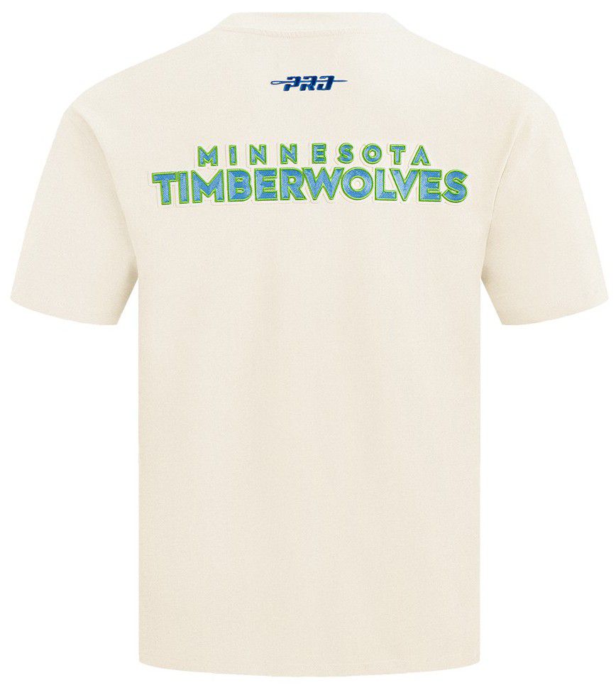 Pro Standard Men's Minnesota Timberwolves Cream Best of Drop Shoulder T-Shirt product image