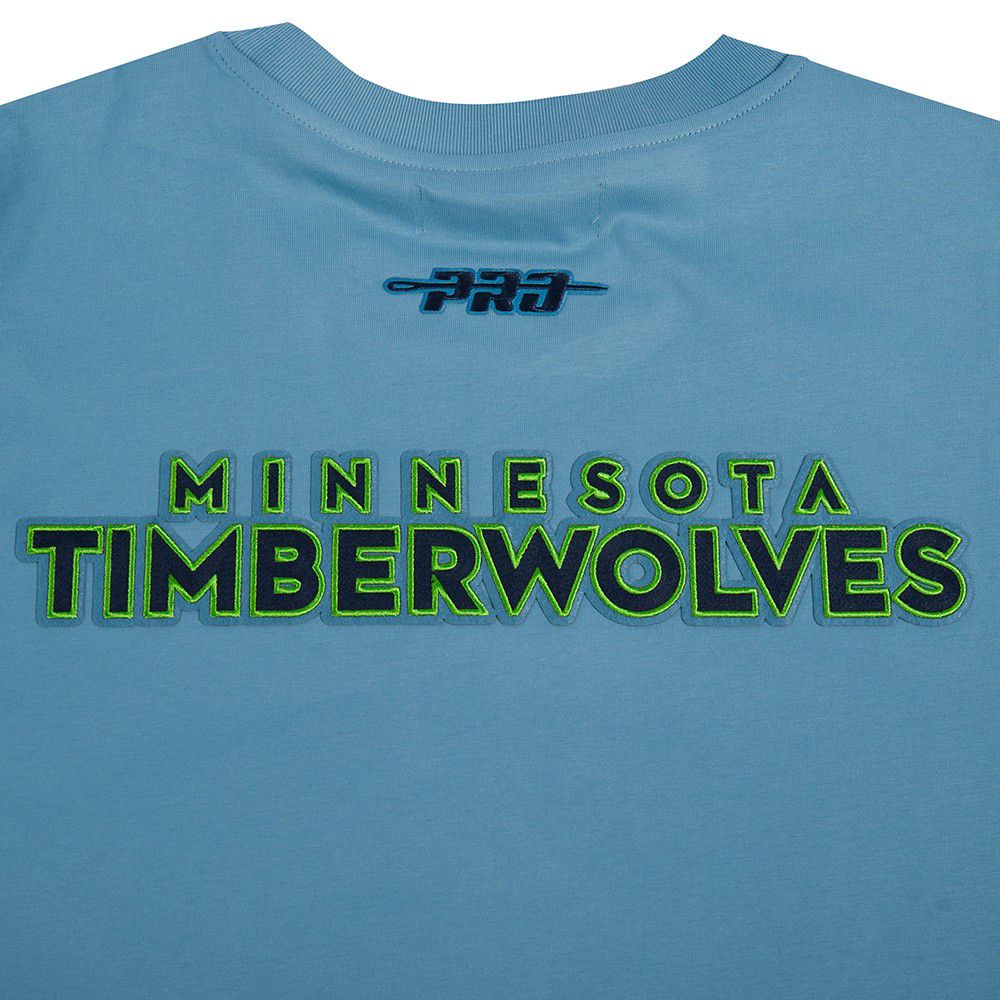 Pro Standard Men's Minnesota Timberwolves Blue Best of Drop Shoulder T-Shirt product image