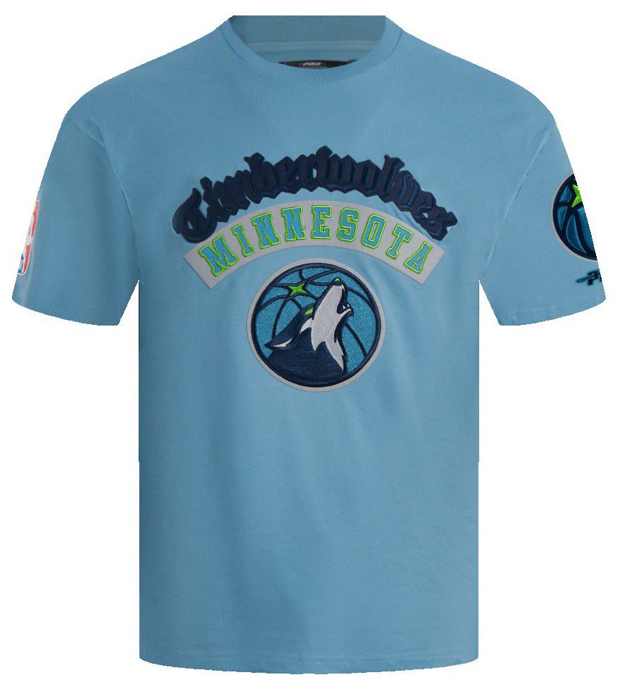 Pro Standard Men's Minnesota Timberwolves Blue Best of Drop Shoulder T-Shirt product image