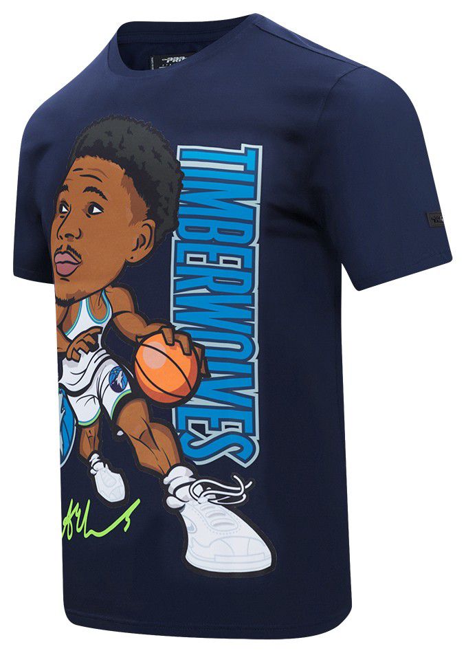 Pro Standard Men's Minnesota Timberwolves Anthony Edwards Navy Remix T-Shirt product image