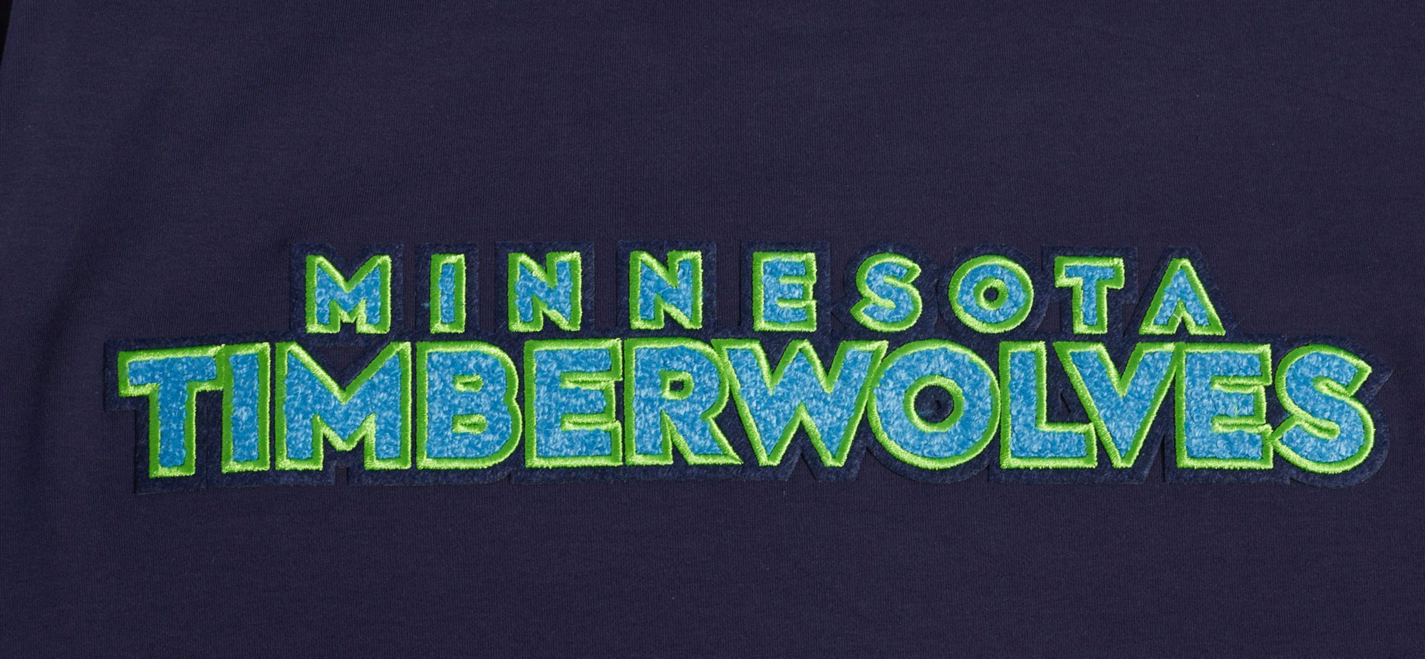 Pro Standard Adult Minnesota Timberwolves Chenille DK T-Shirt product image