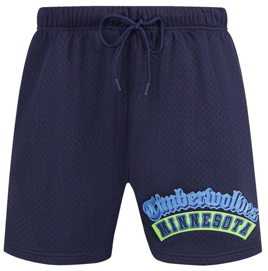 Pro Standard Men's Minnesota Timberwolves Navy Practice 6in DNA Shorts product image