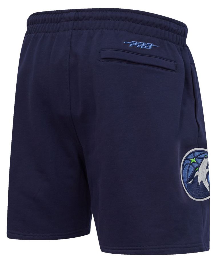 Pro Standard Men's Minnesota Timberwolves Navy City Arch Fleece Short product image