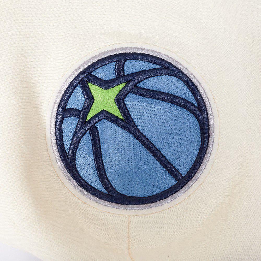 Pro Standard Men's Minnesota Timberwolves Off White Fire And Roses Washed Hoodie product image