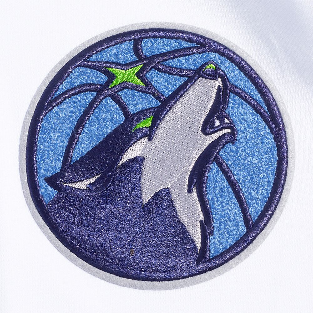 Pro Standard Men's Minnesota Timberwolves White Classic Chenille Pullover Hoodie product image