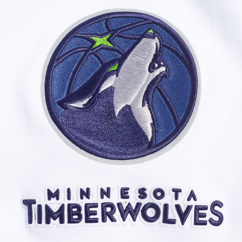 Pro Standard Men's Minnesota Timberwolves White Classic Chenille Pullover Hoodie product image