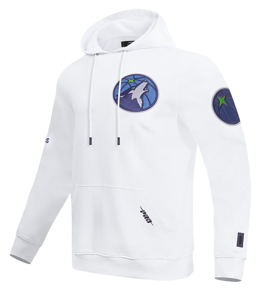 Pro Standard Men's Minnesota Timberwolves White Classic Chenille Pullover Hoodie product image