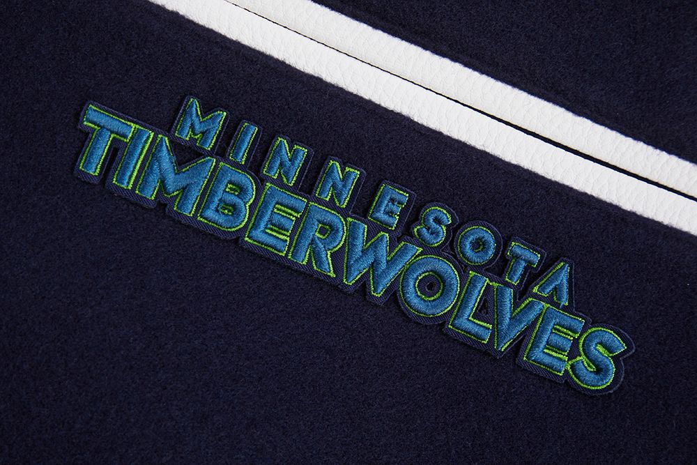 Pro Standard Adult Minnesota Timberwolves Mashup Varsity Jacket product image