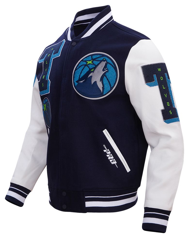 Pro Standard Adult Minnesota Timberwolves Mashup Varsity Jacket product image