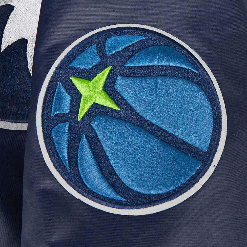 Pro Standard Adult Minnesota Timberwolves Navy Sublimated Satin Jacket product image