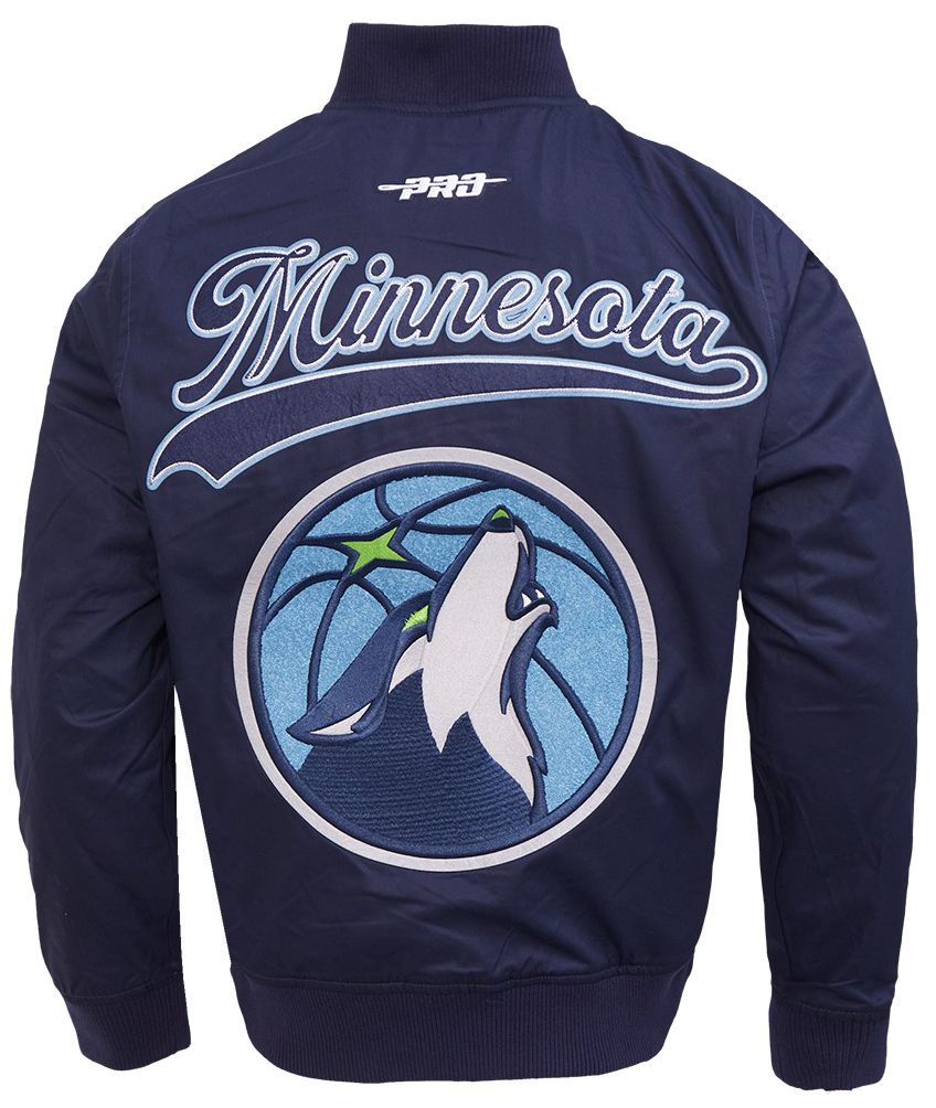 Pro Standard Men's Minnesota Timberwolves Navy Living Large Jacket product image