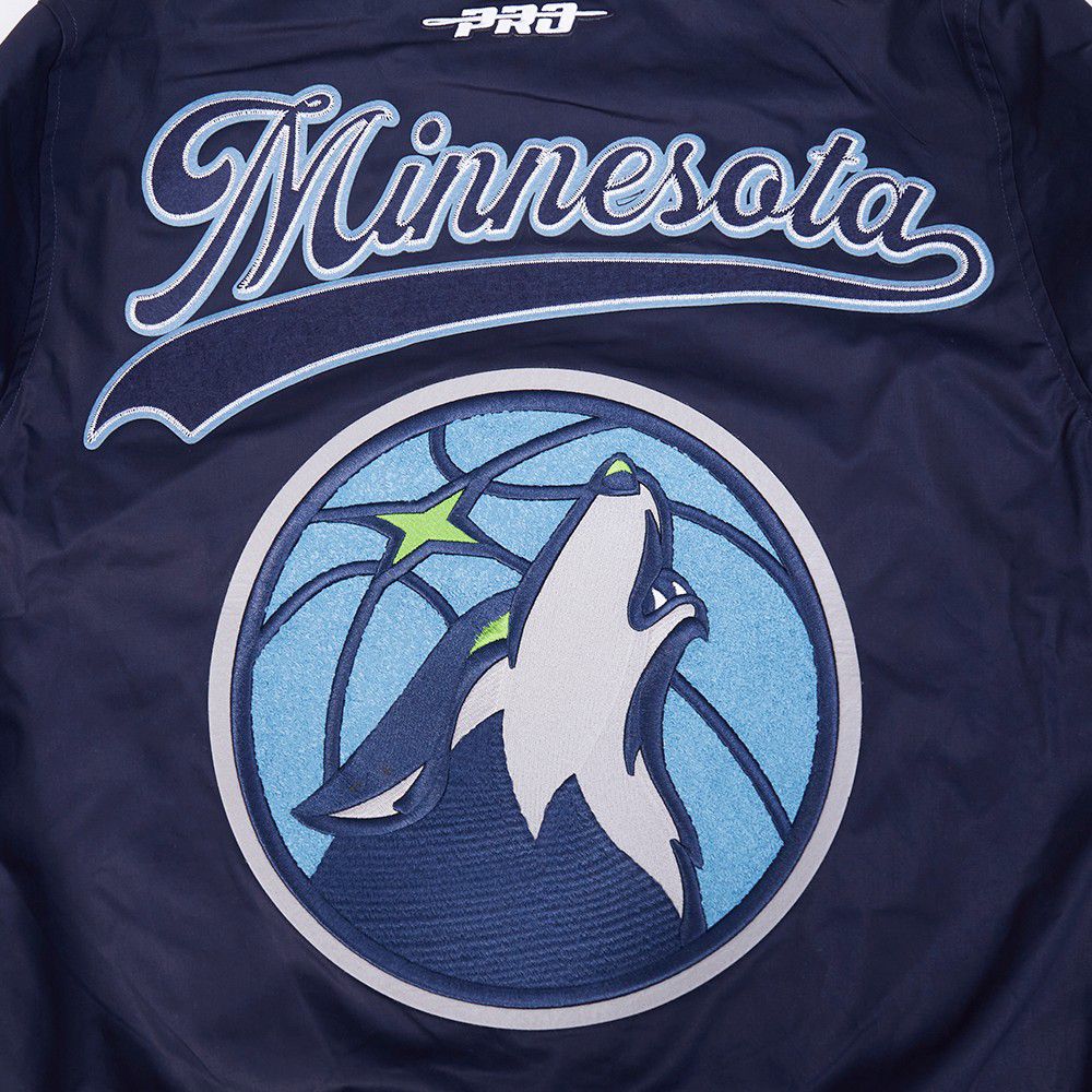 Pro Standard Men's Minnesota Timberwolves Navy Living Large Jacket product image