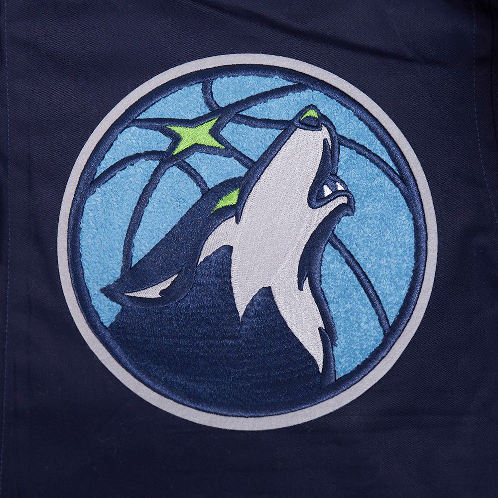 Pro Standard Men's Minnesota Timberwolves Navy Living Large Jacket product image
