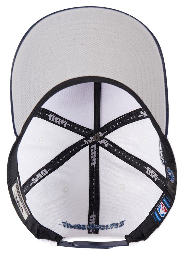 Pro Standard Adult Minnesota Timberwolves White Pebble Pinch Snapback Adjustable Hat product image