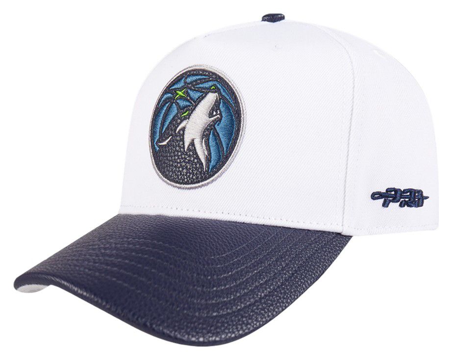 Pro Standard Adult Minnesota Timberwolves White Pebble Pinch Snapback Adjustable Hat product image