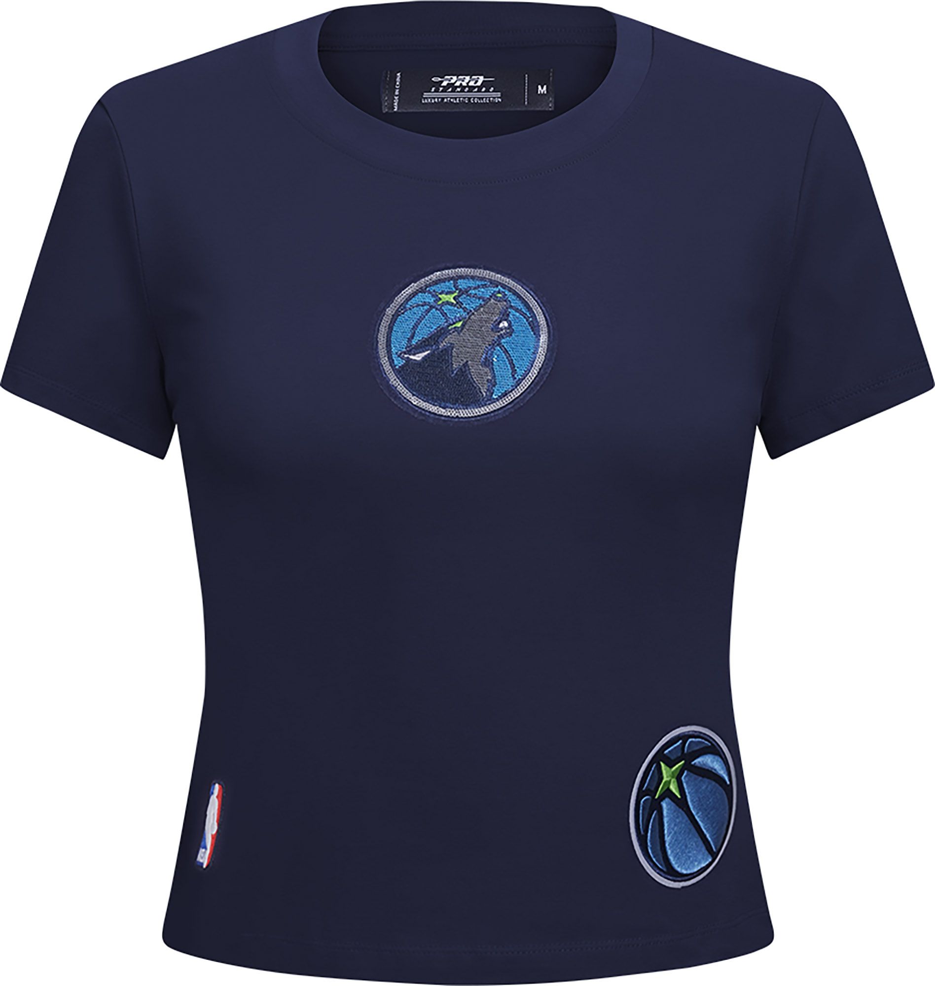 Pro Standard Women's Minnesota Timberwolves Navy Game Day Classics Baby Doll T-Shirt product image