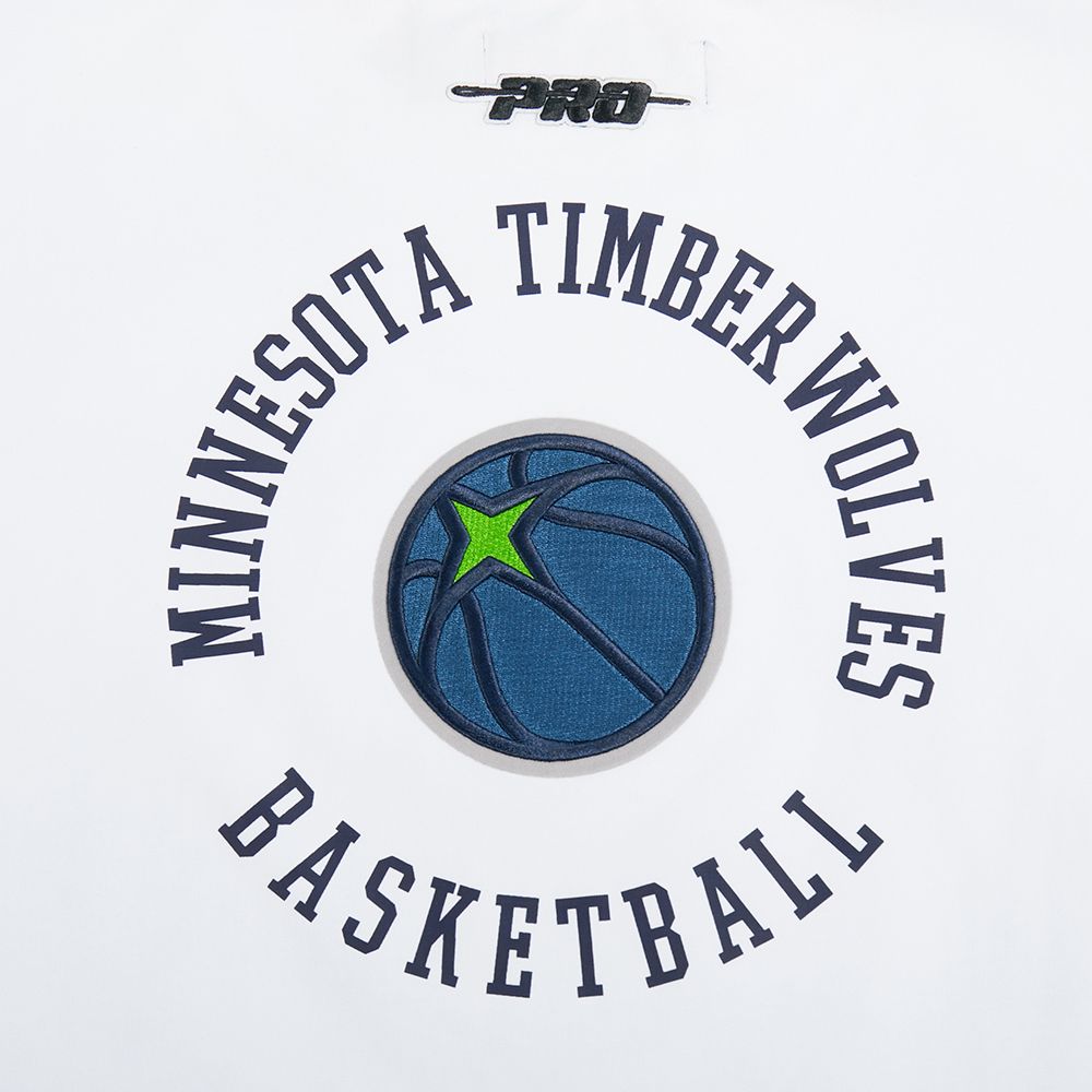 Pro Standard Women's Minnesota Timberwolves White Crest Emblem Boxy T-Shirt product image