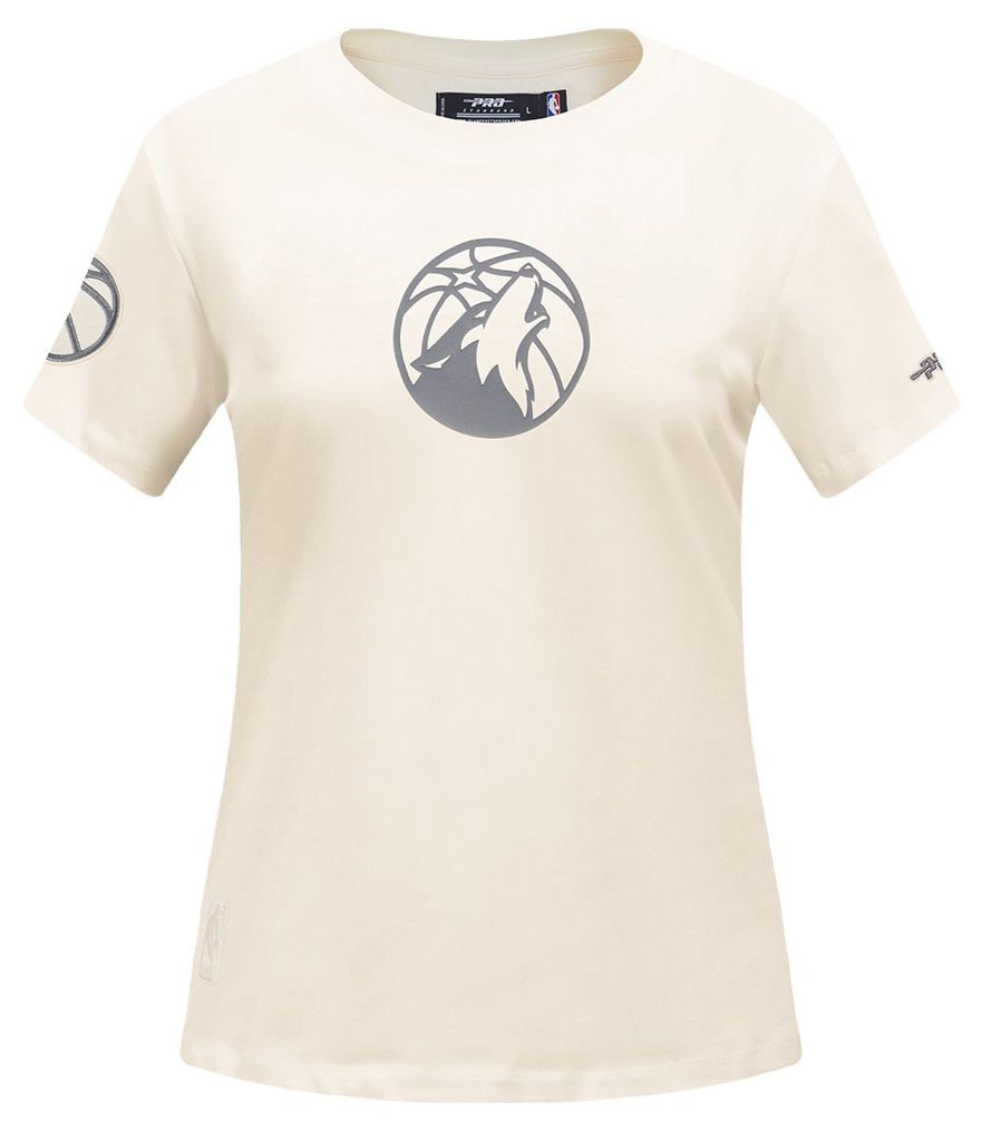 Pro Standard Women's Minnesota Timberwolves Off White Street Team Slim Fit T-Shirt product image