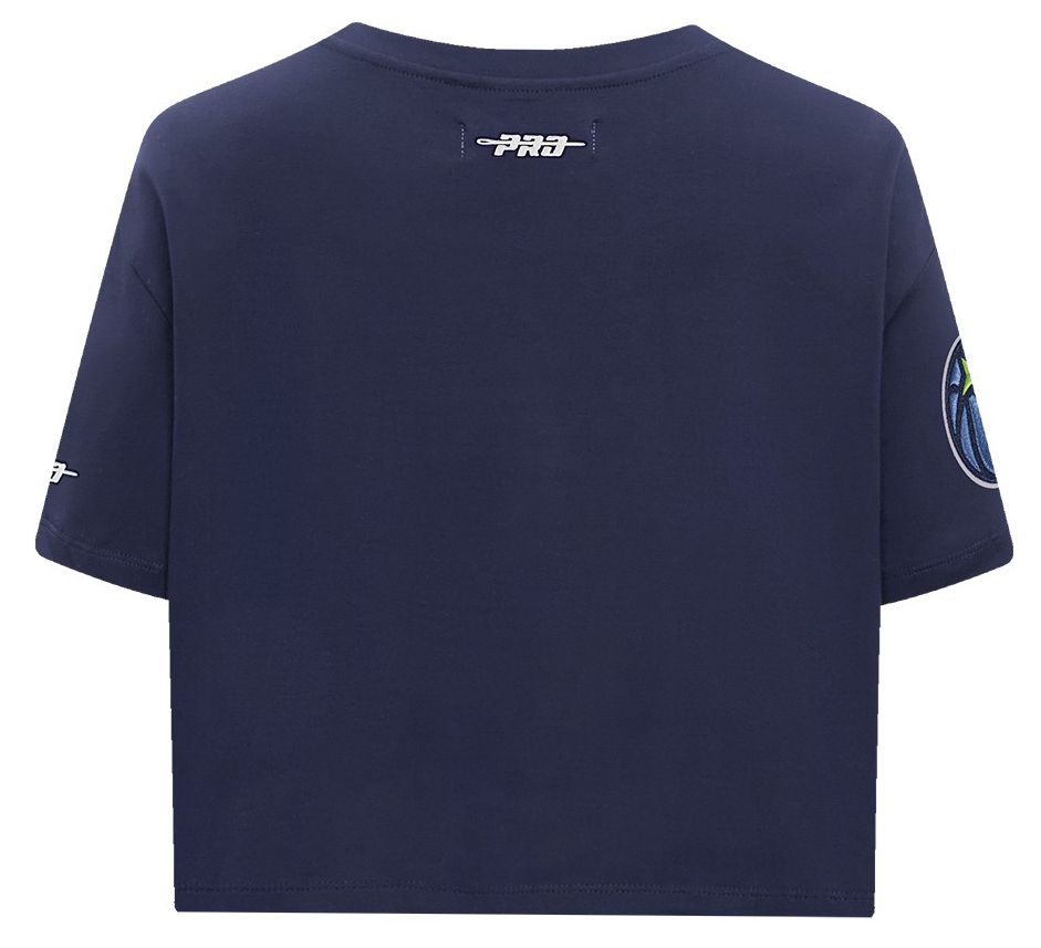 Pro Standard Women's Minnesota Timberwolves Navy Wordplay Boxy T-Shirt product image