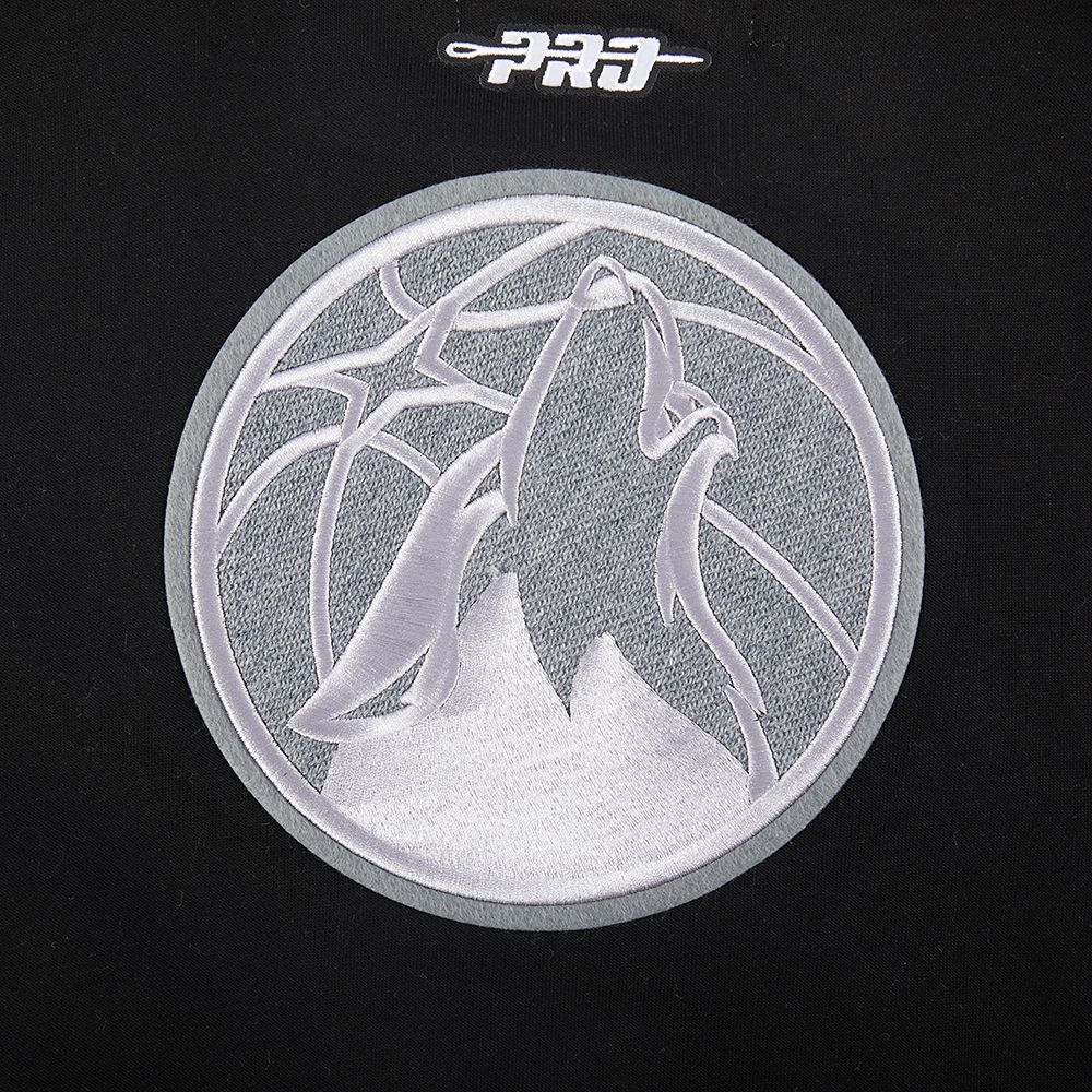 Pro Standard Women's Minnesota Timberwolves Black Reverse French Terry Pullover Hoodie product image