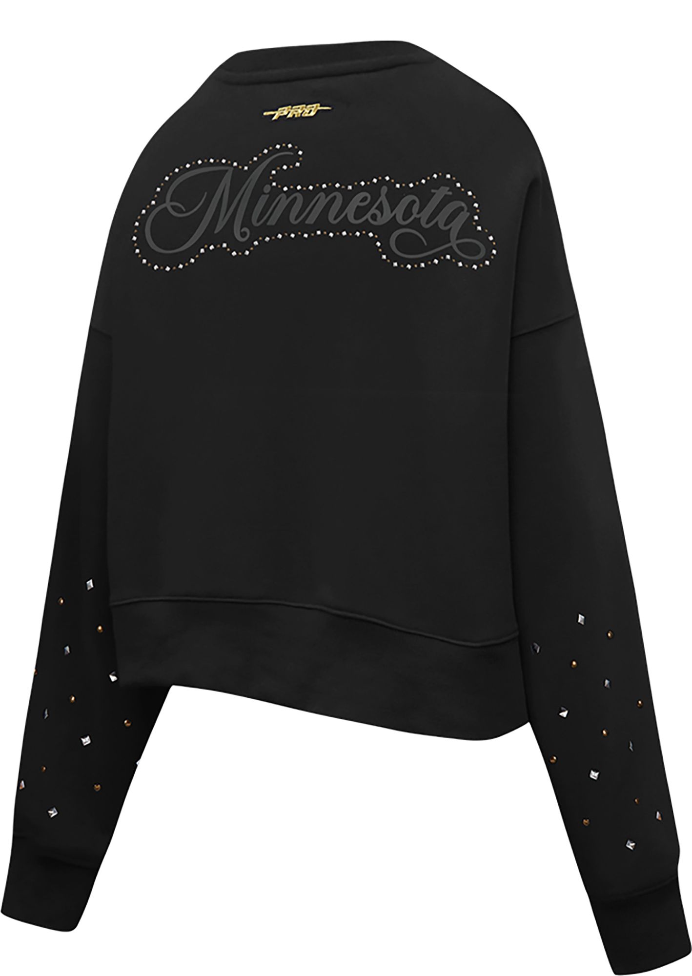 Pro Standard Women's Minnesota Timberwolves Black Renegade Crewneck Sweatshirt product image