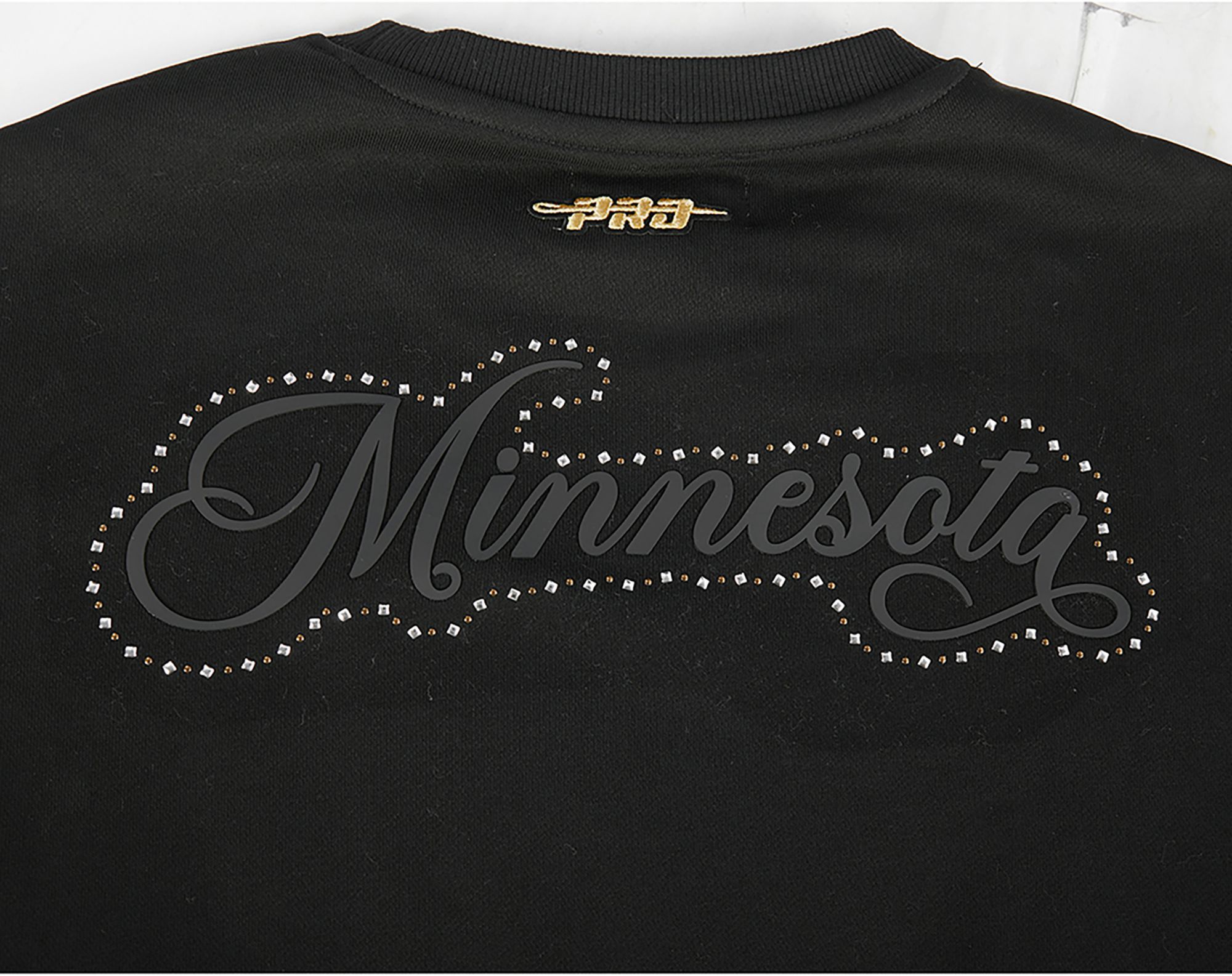 Pro Standard Women's Minnesota Timberwolves Black Renegade Crewneck Sweatshirt product image