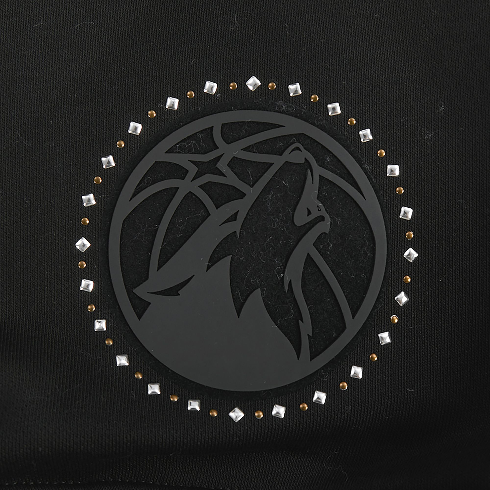 Pro Standard Women's Minnesota Timberwolves Black Renegade Crewneck Sweatshirt product image