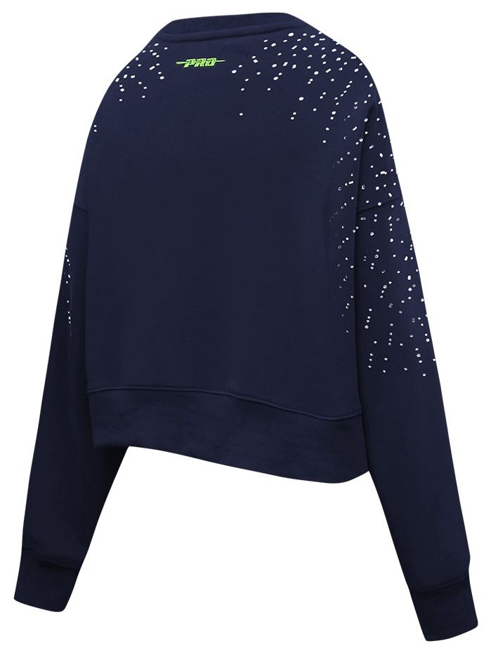 Pro Standard Women's Minnesota Timberwolves Navy Legacy Fleece Crewneck Sweatshirt product image