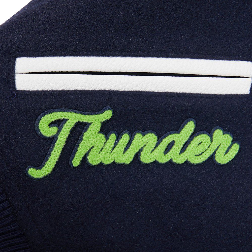 Pro Standard Women's Minnesota Timberwolves Navy Legacy Varsity Jacket product image