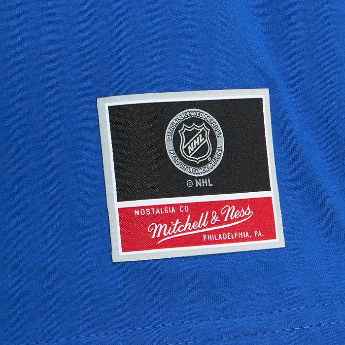 Men's Mitchell & Ness Blue St. Louis Blues Logo Long Sleeve T-Shirt