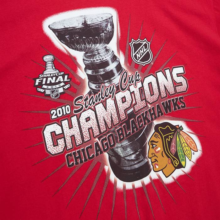 Mitchell & Ness x NHL Chicago Blackhawks Stanley Cup Red T-Shirt