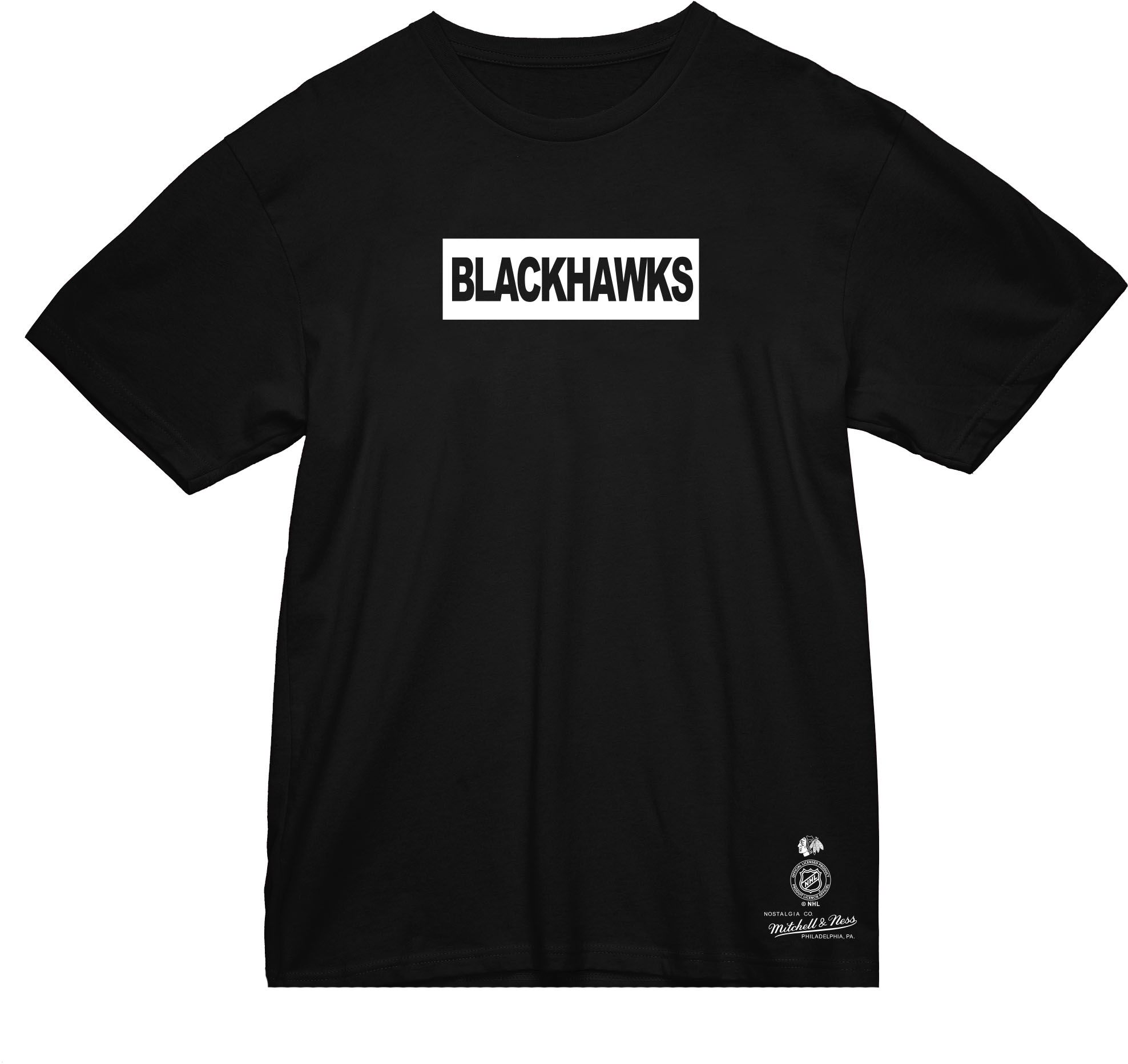 Mitchell & Ness Chicago Blackhawks Penalty Box Black T-Shirt