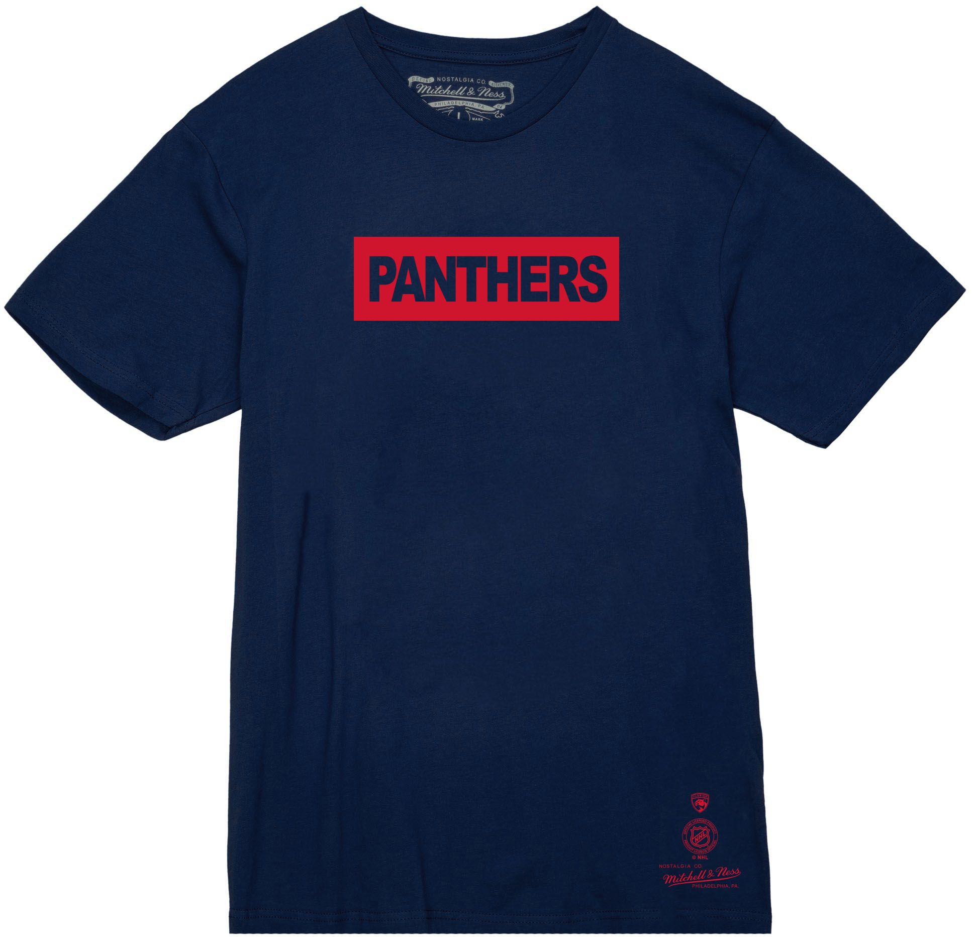 Mitchell & Ness Florida Panthers Penalty Box Navy T-Shirt