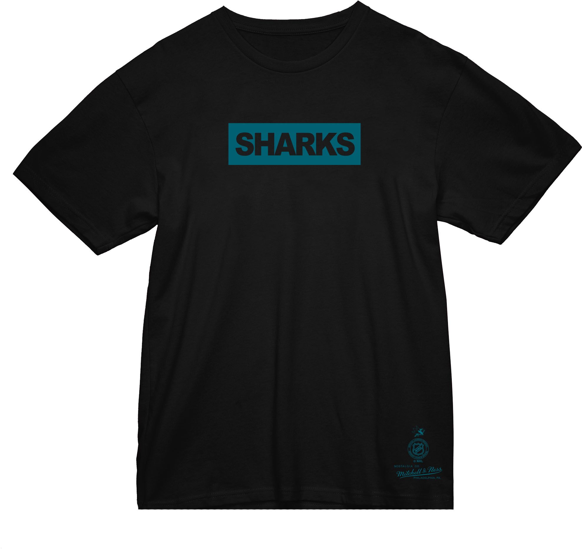 Mitchell & Ness San Jose Sharks Penalty Box Black T-Shirt