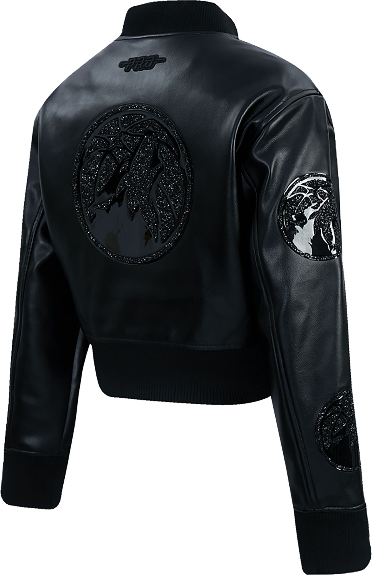 Pro Standard Women's Minnesota Timberwolves Black Full-Zip Leather Jacket product image