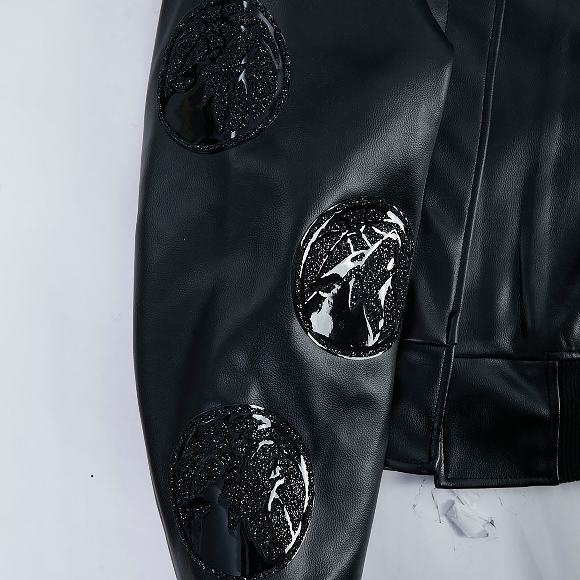 Pro Standard Women's Minnesota Timberwolves Black Full-Zip Leather Jacket product image