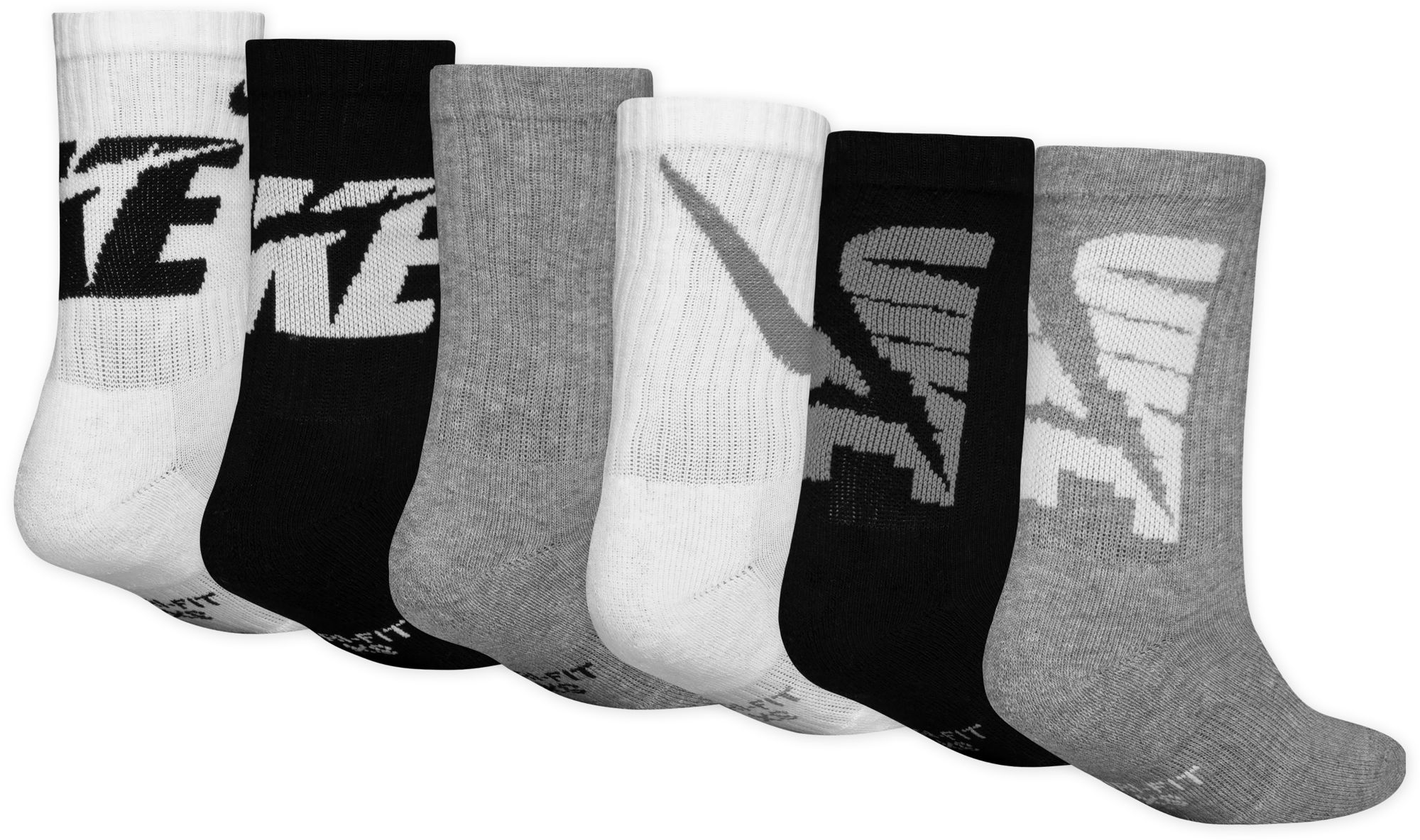Nike Youth Swoosh Impression Crew Socks 6 Pack product image