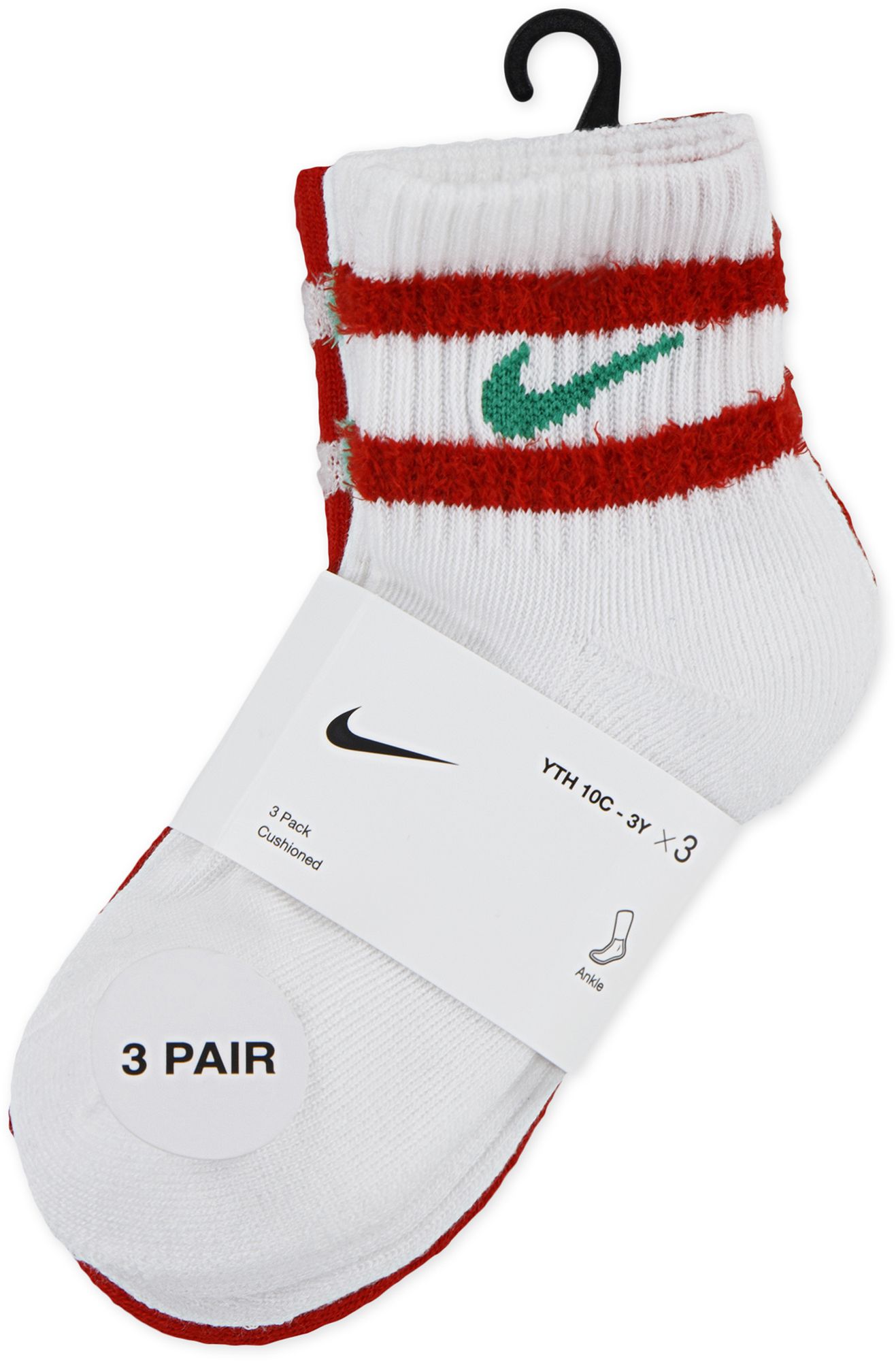 Nike Youth Feather Stripe Ankle Socks - 3 Pack product image