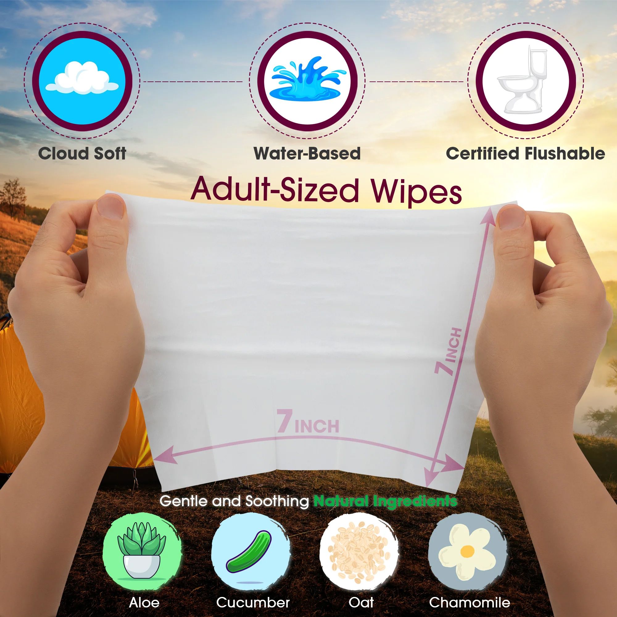 butt napkins - 50 Pack product image