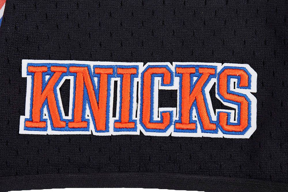 Pro Standard Men's New York Knicks Black Script Tail Mesh Button Down Shirt product image