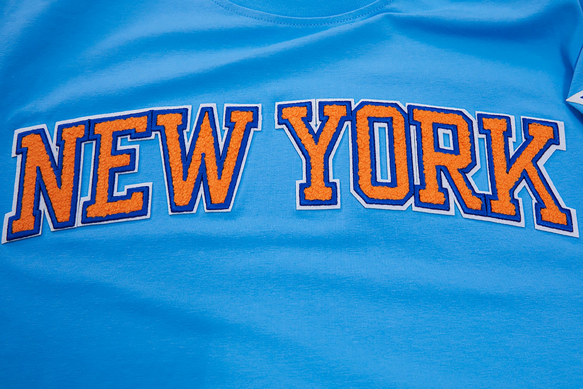 Pro Standard New York Knicks Blue Chenille T-Shirt product image