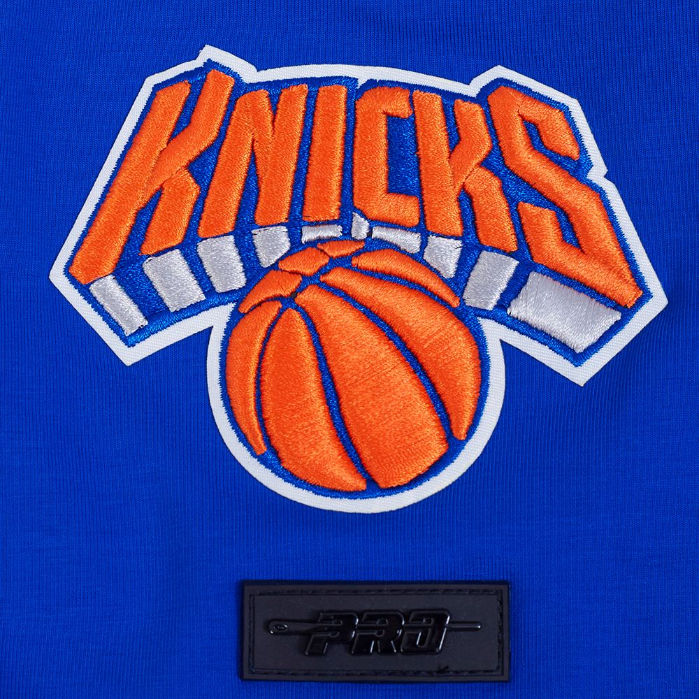 Pro Standard Men's New York Knicks Blue Tackle Twill T-Shirt product image